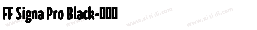 FF Signa Pro Black字体转换